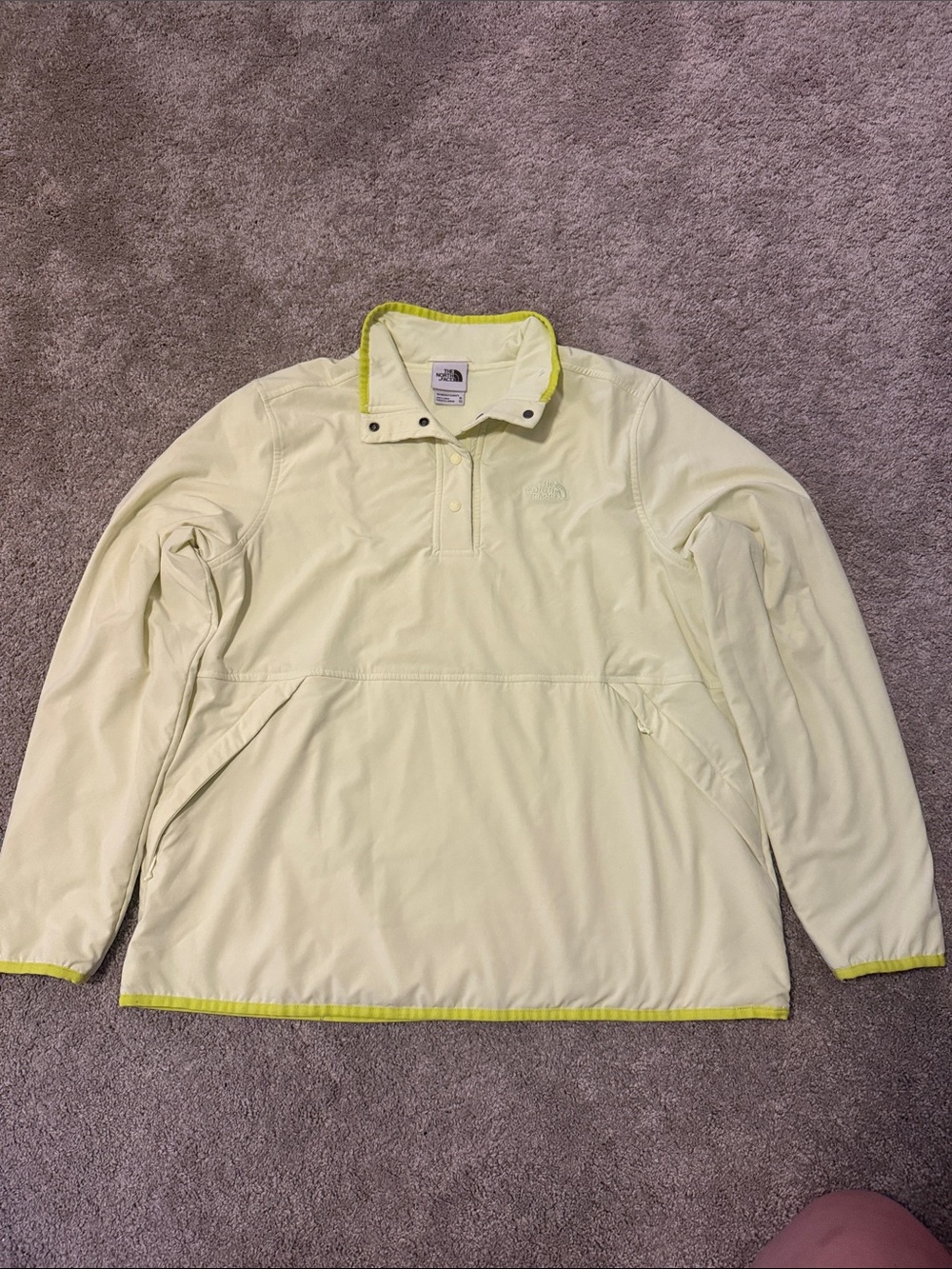 The North Face Bright Yellow Pullover- size XL
